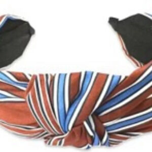 a.n.a Terracotta, Blue & White Striped Knotted Womens Headband